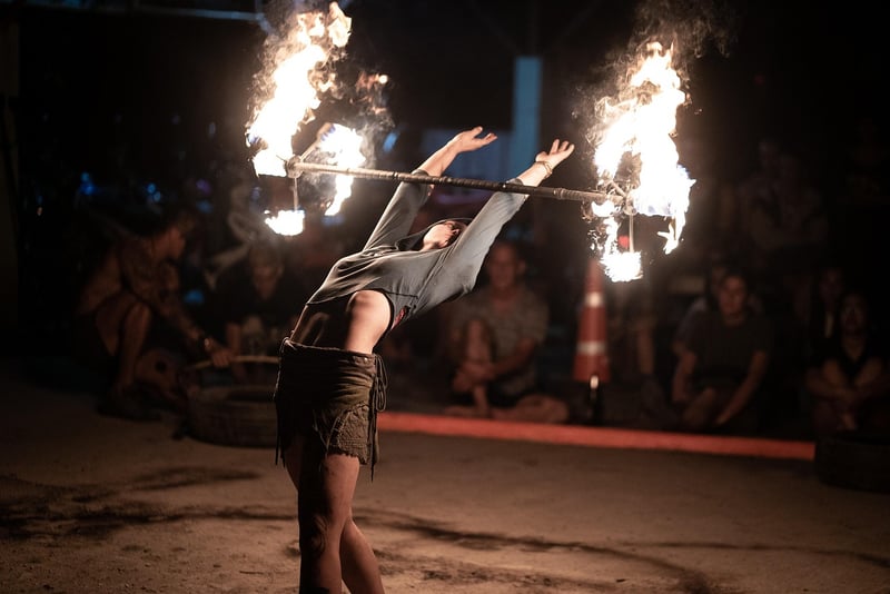 Fire-dancing Performers